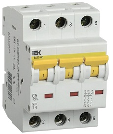 ВА47-60 IEK характеристика B