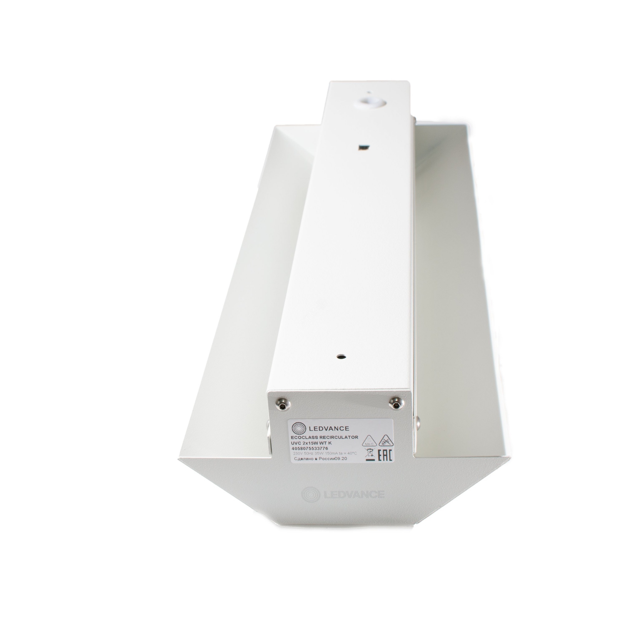 потолочный рециркулятор бактерицидный пассивный eco recirc uvc 2x15w wt k